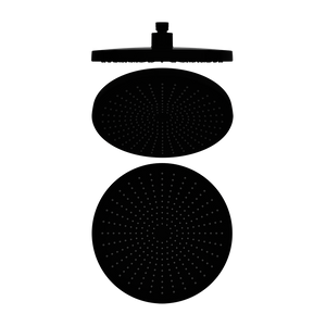 Opal Shower Head 250mm Matte Black - Matte Black