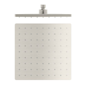 Square ABS Shower Head 250mm Brushed Nickel - Brushed Nickel