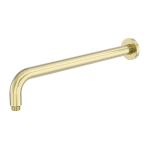 Zen Round Shower Arm 400mm Length Brushed Gold - Brushed Gold