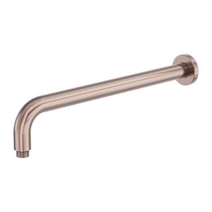 Zen Round Shower Arm 400mm Length Brushed Bronze - Brushed Bronze