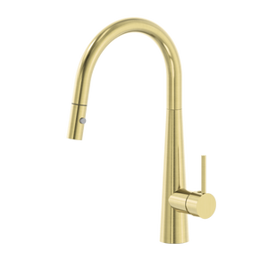 Dolce Pull-Out Sink Mixer with Veggie Spray Function Brushed Gold - Brushed Brass Gold