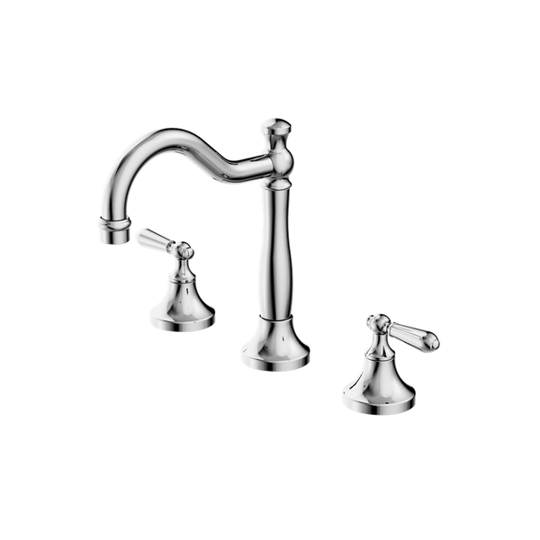 York Basin Set With Metal Lever Chrome