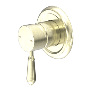 York Shower Mixer with Metal Lever Aged Brass - Aged Brass