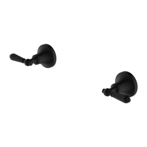 York Wall Top Assemblies with Metal Lever Matte Black - Matte Black