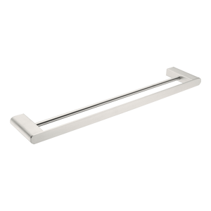 Bianca Double Towel Rail 600mm Brushed Nickel - Brushed Nickel