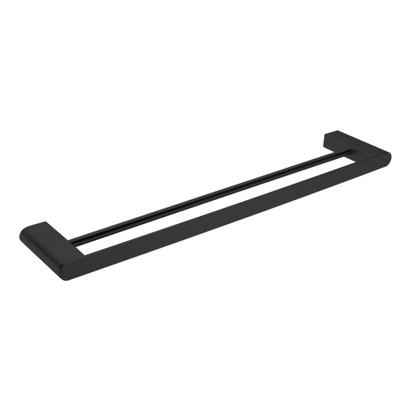 Bianca Double Towel Rail 600mm Matte Black