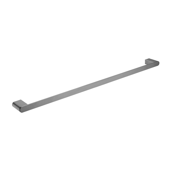 Bianca Single Towel Rail 800mm Brushed Gunmetal