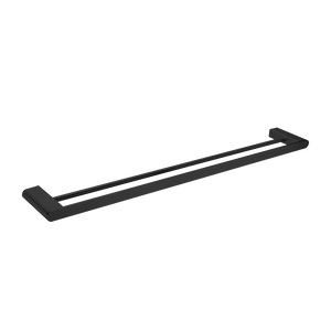 Bianca Double Towel Rail 800mm Matte Black - Matte Black