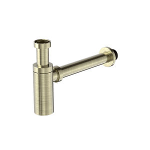 40mm Round Bottle Trap Aged Brass - Aged Brass