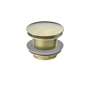 40mm Bath Pop-Up Plug With Removabel Waste No Overflow Aged Brass - Aged Brass