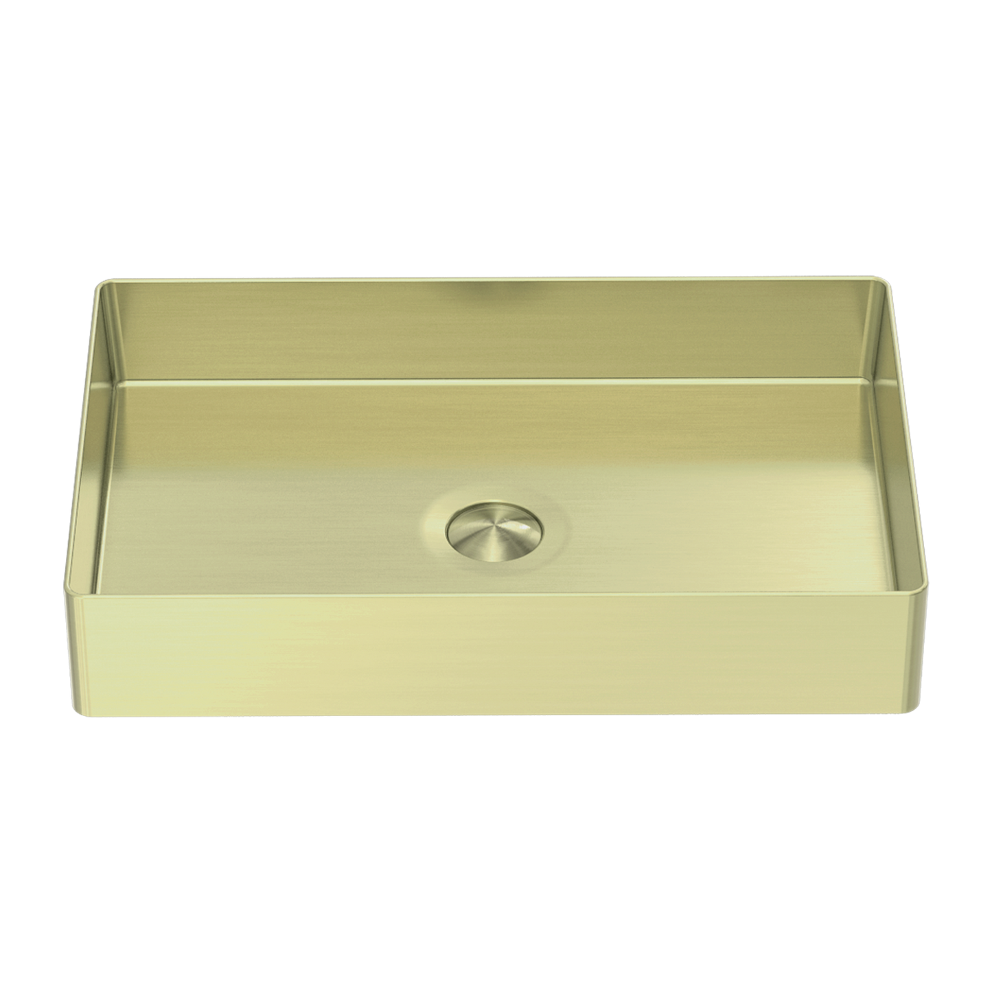 Opal Rectangle Stainless Steel Basin Brushed Gold