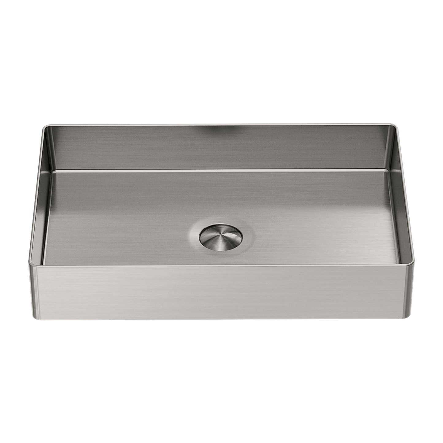 Opal Rectangle Stainless Steel Basin Brushed Nickel