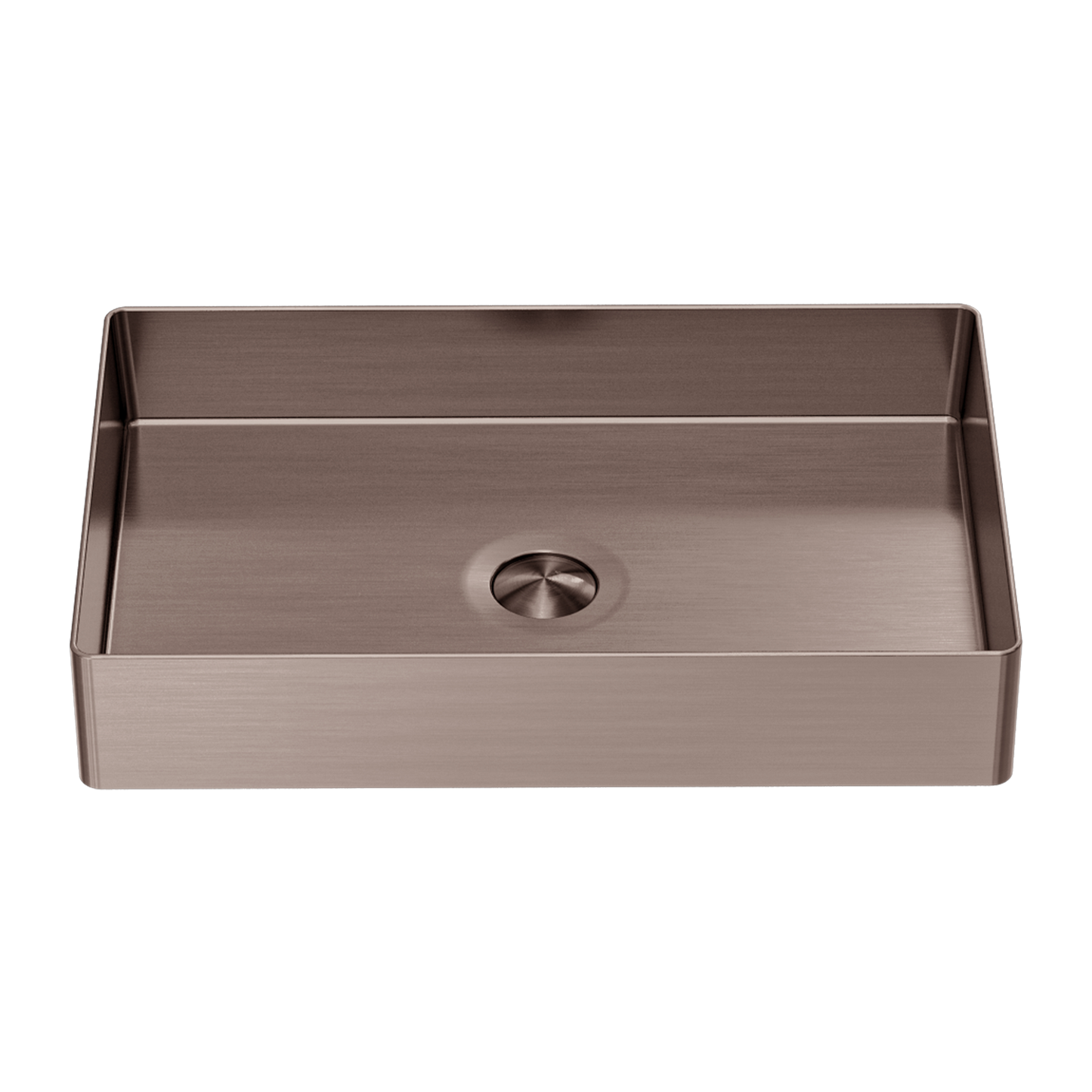 Opal Rectangle Stainless Steel Basin Brushed Bronze