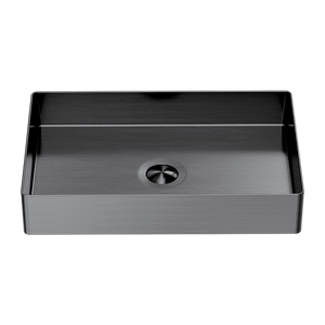 Opal Rectangle Stainless Steel Basin Graphite - Graphite