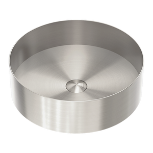 Opal Round 400mm Stainless Steel Basin Brushed Nickel - Brushed Nickel