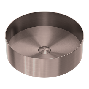 Opal Round 400mm Stainless Steel Basin Brushed Bronze - Brushed Bronze
