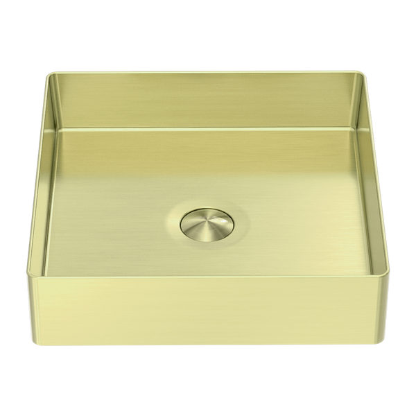 Opal Square 400mm Stainless Steel Basin Brushed Gold