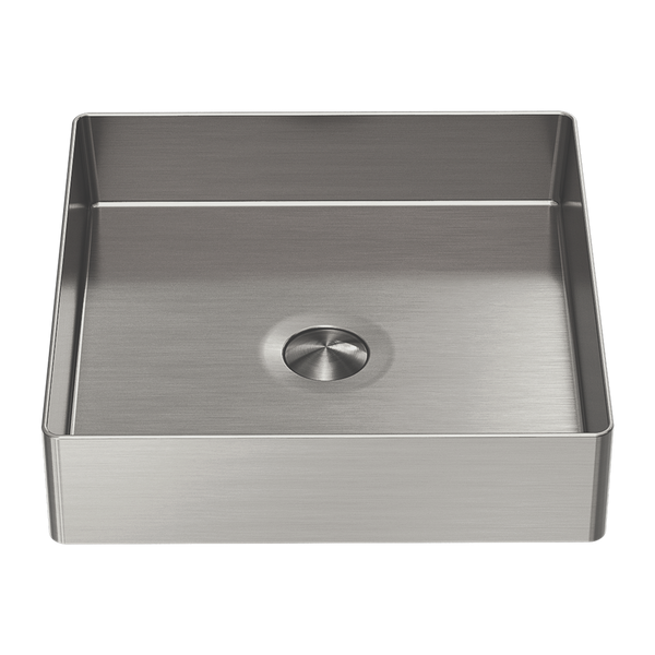 Opal Square 400mm Stainless Steel Basin Brushed Nickel