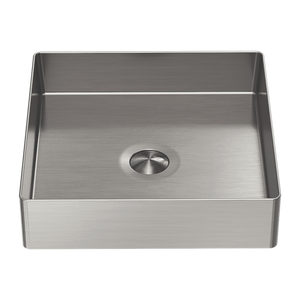 Opal Square 400mm Stainless Steel Basin Brushed Nickel - Brushed Nickel