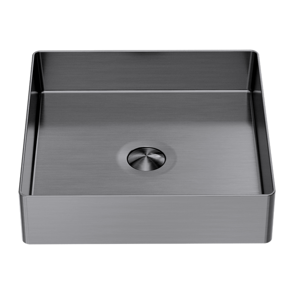 Opal Square 400mm Stainless Steel Basin Graphite