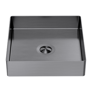Opal Square 400mm Stainless Steel Basin Graphite - Graphite