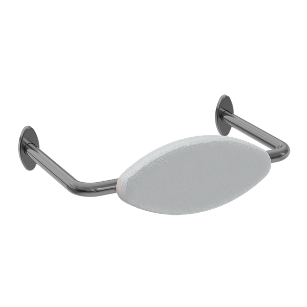 Mecca Care DDA Toilet Backrest Brushed Gunmetal