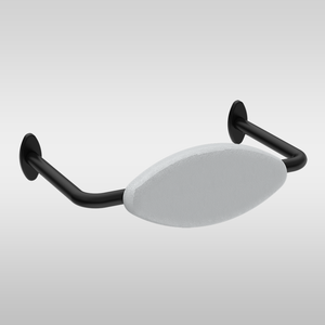Mecca Care DDA Toilet Backrest Matte Black - Matte Black
