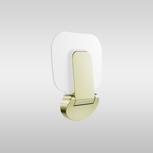 Mecca Care Shower Seat 400x330mm Brushed Gold - Brushed Gold