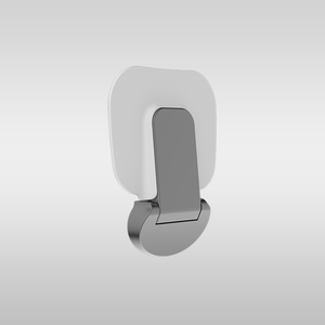 Mecca Care Shower Seat 400x330mm Brushed Gunmetal - Gunmetal