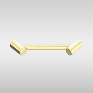 Mecca Care 25mm Footrest Corner Grab Rail 215mm Brushed Gold - Brushed Gold