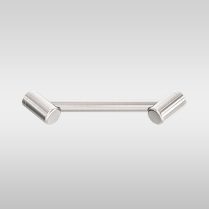 Mecca Care 25mm Footrest Corner Grab Rail 215mm Brushed Nickel - Brushed Nickel
