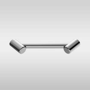 Mecca Care 25mm Footrest Corner Grab Rail 215mm Chrome - Chrome