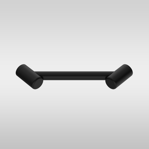 Mecca Care 25mm Footrest Corner Grab Rail 215mm Matte Black - Matte Black