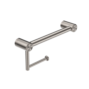 Mecca Care 25mm Toilet Roll Rail 300mm Brushed Nickel - Brushed Nickel