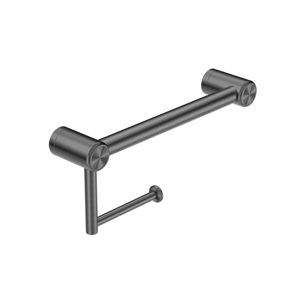Mecca Care 25mm Toilet Roll Rail 300mm Brushed Gunmetal