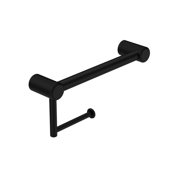 Mecca Care 25mm Toilet Roll Rail 300mm Matte Black