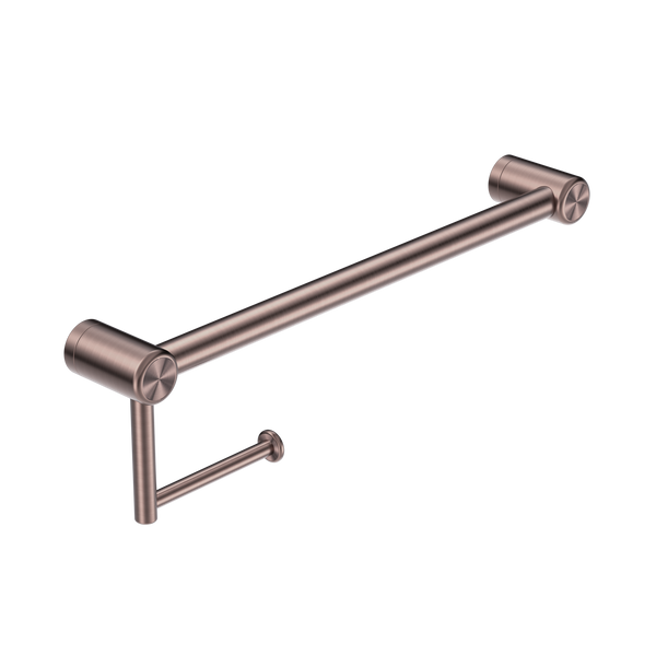 Mecca Care 25mm Toilet Roll Rail 450mm Brushed Bronze