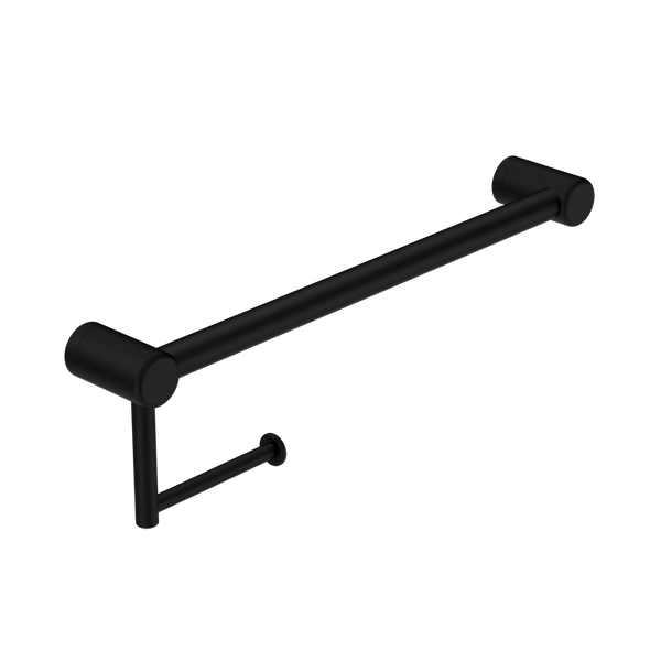Mecca Care 25mm Toilet Roll Rail 450mm Matte Black