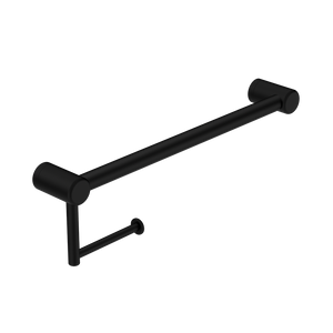 Mecca Care 25mm Toilet Roll Rail 450mm Matte Black - Matte Black