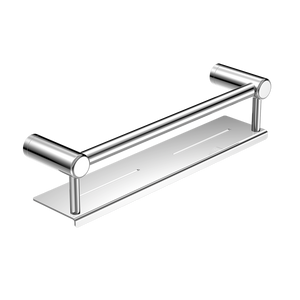 Mecca Care 25mm Grab Rail with Shelf 450mm Chrome - Chrome