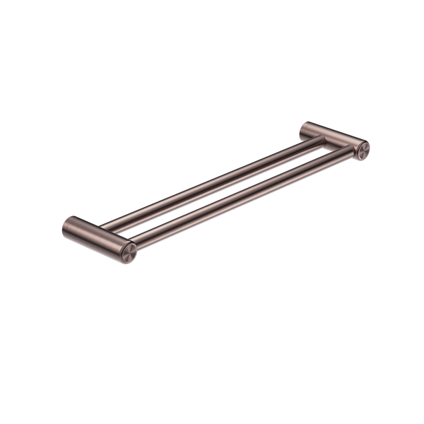 Mecca Care 25mm Double Towel Grab Rail 600mm Brushed Bronze