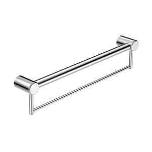 Mecca Care 32mm Grab Rail with Towel Holder 600mm Chrome - Chrome