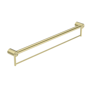 Mecca Care 32mm Grab Rail with Towel Holder 900mm Brushed Gold - Brushed Gold