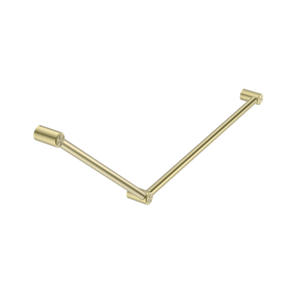 Mecca Care 32mm DDA Grab Rail Set 45 Degree 750x900mm Brushed Gold