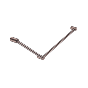 Mecca Care 32mm Dda Grab Rail Set 45 Degree 750X900mm Brushed Bronze - Brushed Bronze