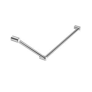 Mecca Care 32mm DDA Grab Rail Set 45 Degree 750x900mm Chrome - Chrome
