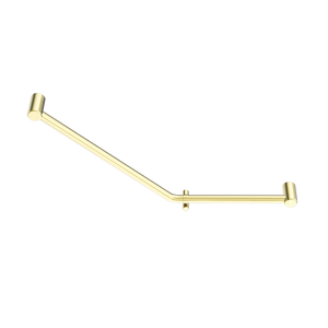 Mecca Care 32mm Ambulant 45 Degree Bent Tube Grab Rail 450x650mm Brushed Gold - Brushed Gold