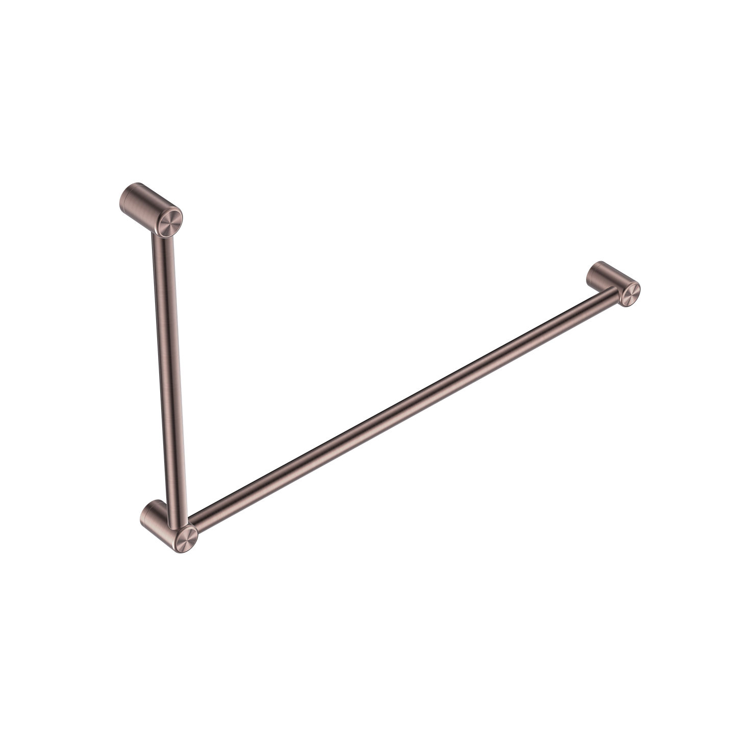 Mecca Care 32mm Dda Grab Rail Set 90 Degree 600X1000mm Brushed Bronze