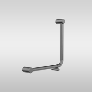 Mecca Care 32mm Ambulant 90 Degree Bent Tube Grab Rail 450x450mm Brushed Gunmetal - Gunmetal