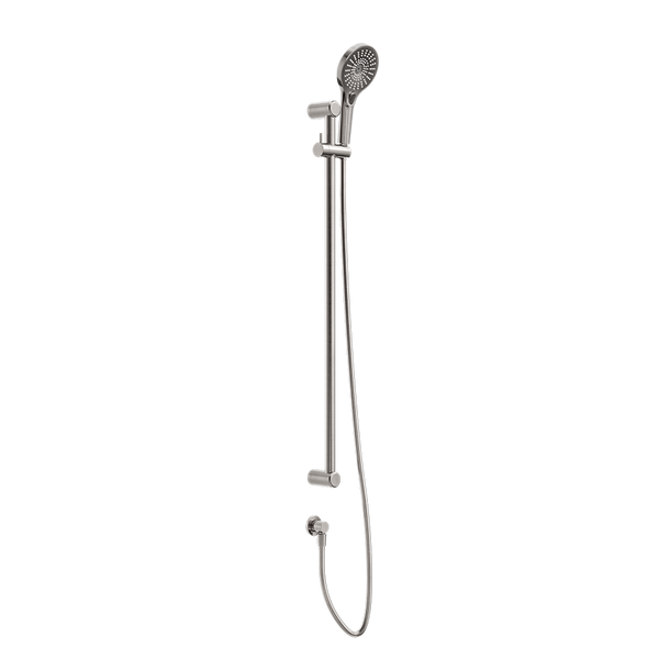 Mecca Care 25mm Grab Rail and Adjustable Shower Rail Set 900mm Brushed Nickel